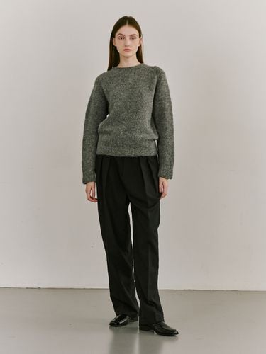 Wholegarment Knit Sweater - Gray - Nouve - Modalova