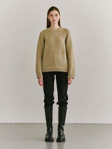 Wool Blend Overfit Knit Sweater - Nouve - Modalova