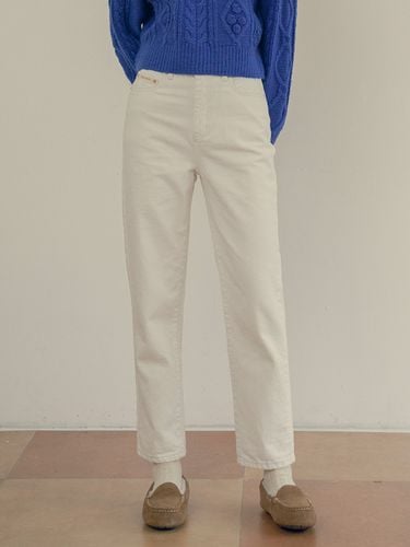 Classic tapered cream jeans - vanone atelier - Modalova