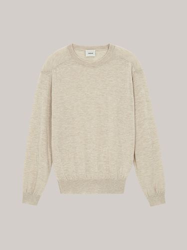 Merino Wool Round Neck Sweater - Authenti - Modalova