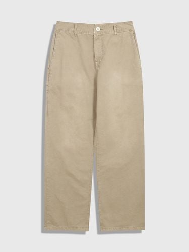 Faded Cotton Pant - Beige - 86d - Modalova