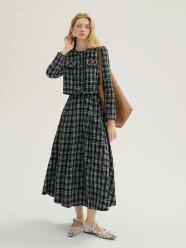 Check Tweed Two-piece Dress - Sincethen - Modalova