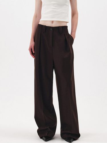 Wool Pin Tuck Trouser_2 Color - MAGJAY - Modalova