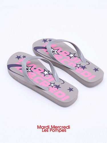 Starlight Flip Flops_Grey - MARDI MERCREDI LESPOMPES - Modalova