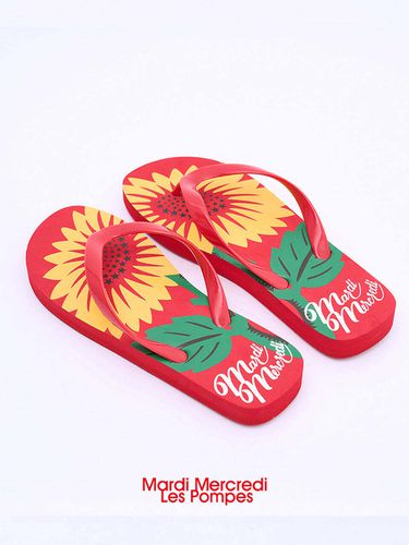 Flip Flops_Red - MARDI MERCREDI LESPOMPES - Modalova