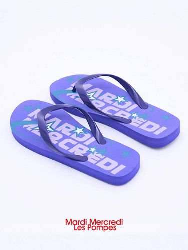 Starlight Flip Flops_Purple - MARDI MERCREDI LESPOMPES - Modalova