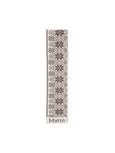 Matin Snowflake Scarf_Brown - Matin Kim - Modalova