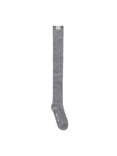 Wool Blended Over Knee Socks_Grey - Matin Kim - Modalova