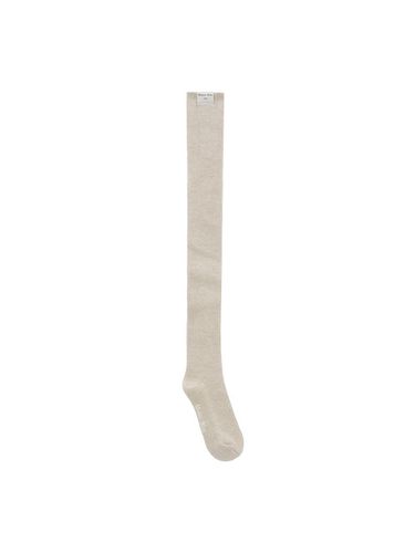 Wool Blended Over Knee Socks_Beige - Matin Kim - Modalova