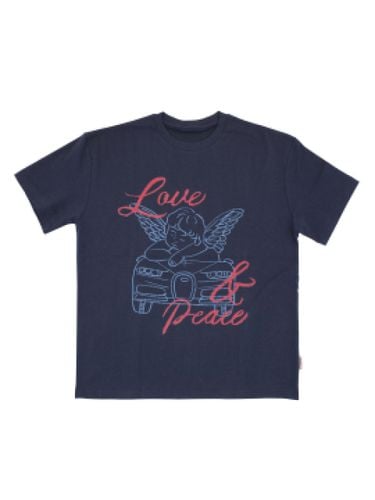 Love and Peace T-shirt - Navy - FRANKLY! - Modalova