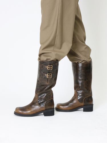 Noton Biker Boots Vintage Brown - CHERTOI SEOUL - Modalova