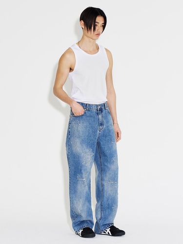 Washed Denim Pants _ Blue - NUAKLE - Modalova