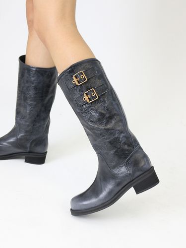 Noton Biker Boots Vintage Black - CHERTOI SEOUL - Modalova