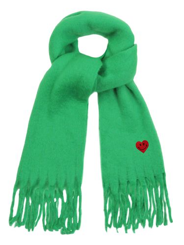 Heart Smile Embroidery Bold Scarf - GRAVER - Modalova