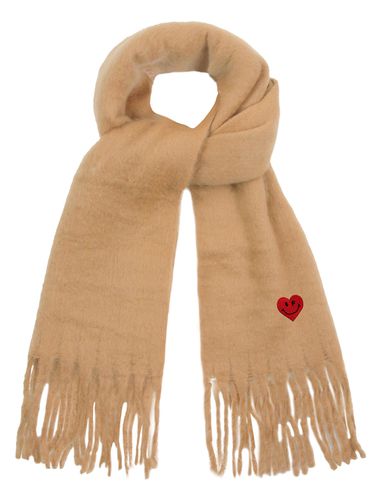 Heart Smile Embroidery Bold Scarf - GRAVER - Modalova