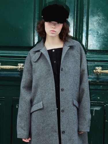 Francis Winter Wool Coat_Charcoal - LETTER FROM MOON - Modalova