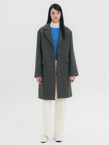 Wool Blend Tailored Coat_2 Color - OLIVE DES OLIVE - Modalova