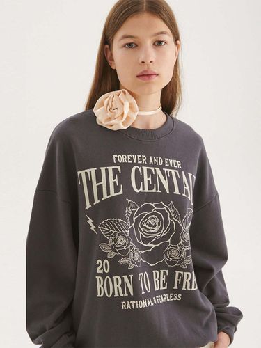 CENTAUR Born To Be Sweatshirt_Charcoal - CENTAUR.KR - Modalova