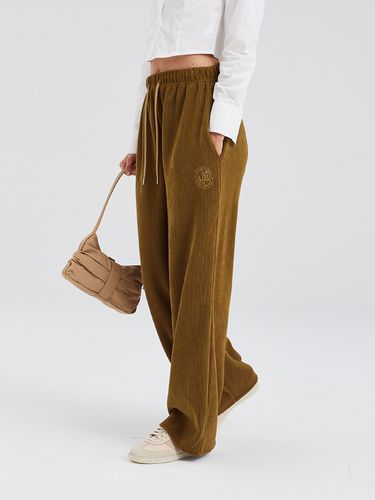 Fine Wale Corduroy Wide Leg Pants - mellurbane - Modalova