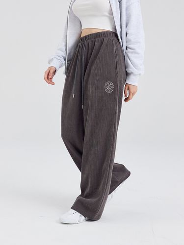 Fine Wale Corduroy Wide Leg Pants - mellurbane - Modalova