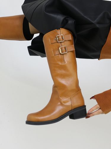 Noton Biker Boots Brown - CHERTOI SEOUL - Modalova