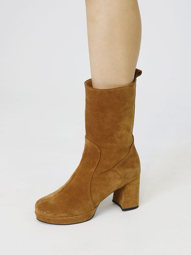 Natilda Flatform Suede Boots _ 2 Colors - CHERTOI SEOUL - Modalova