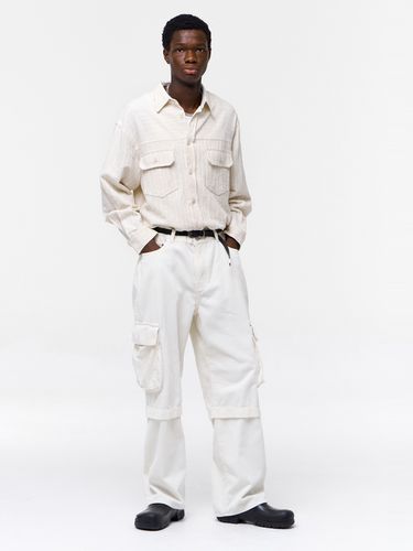 Wide Fit Corduroy Cargo Pants - NUAKLE - Modalova