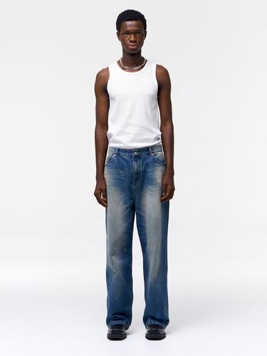 Wide Fit Vintage Washed Denim _ - NUAKLE - Modalova