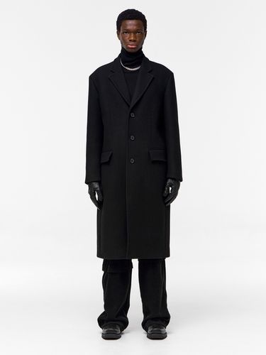 Oversized Wool Single Coat _ Black - NUAKLE - Modalova