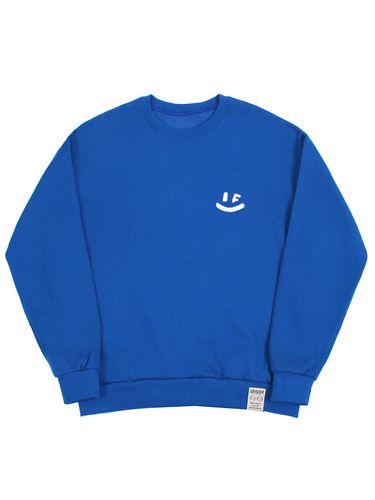 Spray Small Drawing Smile Sweatshirt_Cobalt Blue - GRAVER - Modalova