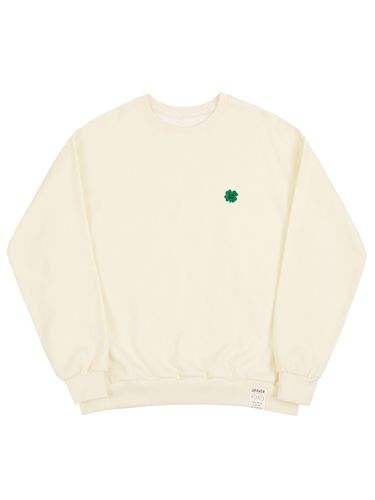 Clover Smile Embroidery Sweatshirt - GRAVER - Modalova