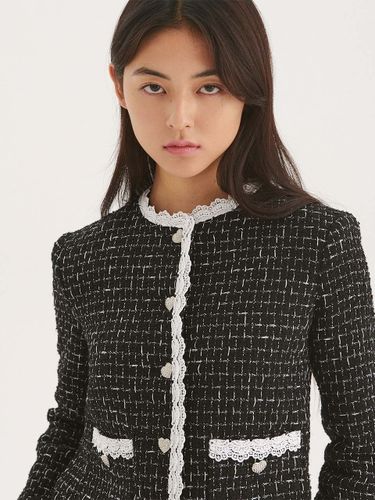 Lace Tweed Jacket_Black - CENTAUR.KR - Modalova