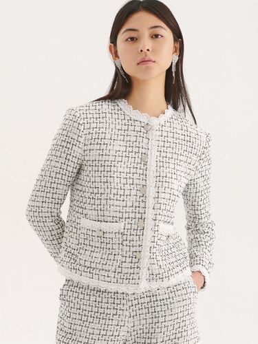 Lace Tweed Jacket_White - CENTAUR.KR - Modalova