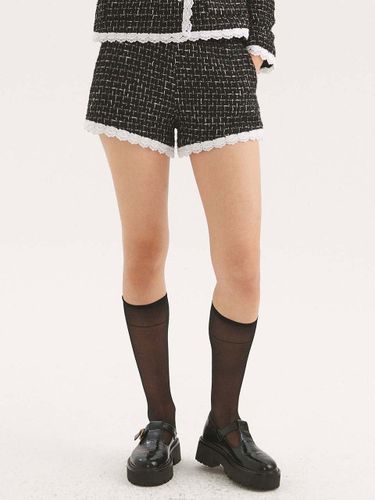 Lace Tweed Shorts_Black - CENTAUR.KR - Modalova