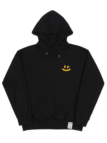 Spray Small Drawing Smile Hoodie_Black - GRAVER - Modalova