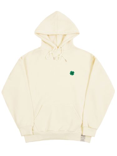 Clover Smile Embroidery Hoodie - GRAVER - Modalova