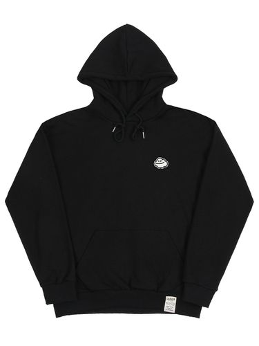 Cloud Smile Embroidery Hoodie_Black - GRAVER - Modalova