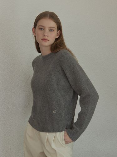 Alpaca Raglan Sleeve Knit - NONLOCAL - Modalova