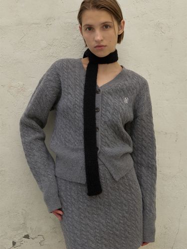 Gwen Wool Set-Up V-Neck Knit Cardigan - Atelier Nain - Modalova