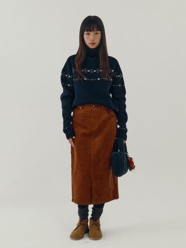 Bell Roll-Neck Sweater_Navy - sienne - Modalova