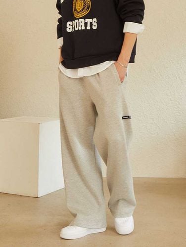 Urban One-tuck Wide Pants_Melange Gray - URBANAGE - Modalova