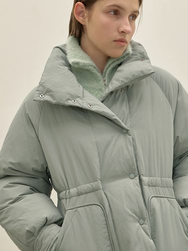 Sharon high-neck half-puffer jacket - Atelier Nain - Modalova