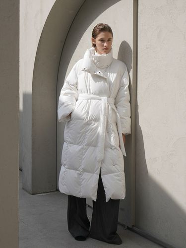 Square quilting maxi puffer jacket - Atelier Nain - Modalova