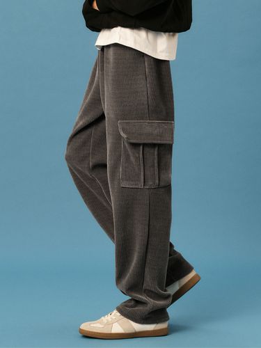 Napping Corduroy Wide Cargo Pants _ - KOLEAT - Modalova