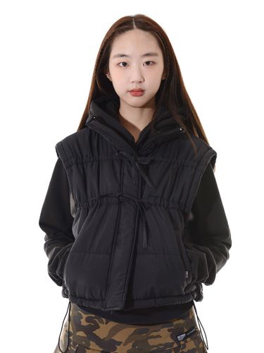 Ribbon 2-way Padded Jacket_Black - PIECEMAKER - Modalova