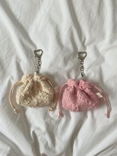 Cocoball Tweed AirPod Pouch Keyring - fivethings - Modalova