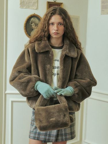 Dove Fur Coat (2 Colors) - grove - Modalova