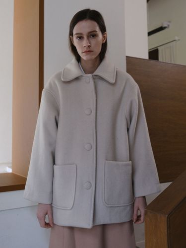 Oversize Wool-Blend Half Coat - Et demain - Modalova