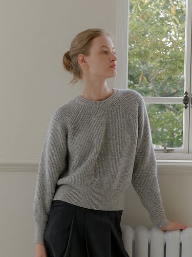 Mix Wool Knit - Gray - YUPPE - Modalova