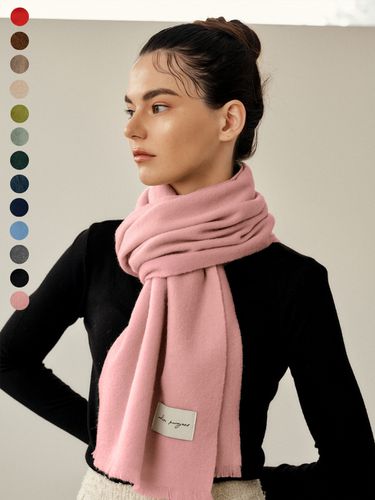 Minimal Lambs Wool Scarf_13Colors - White Project - Modalova